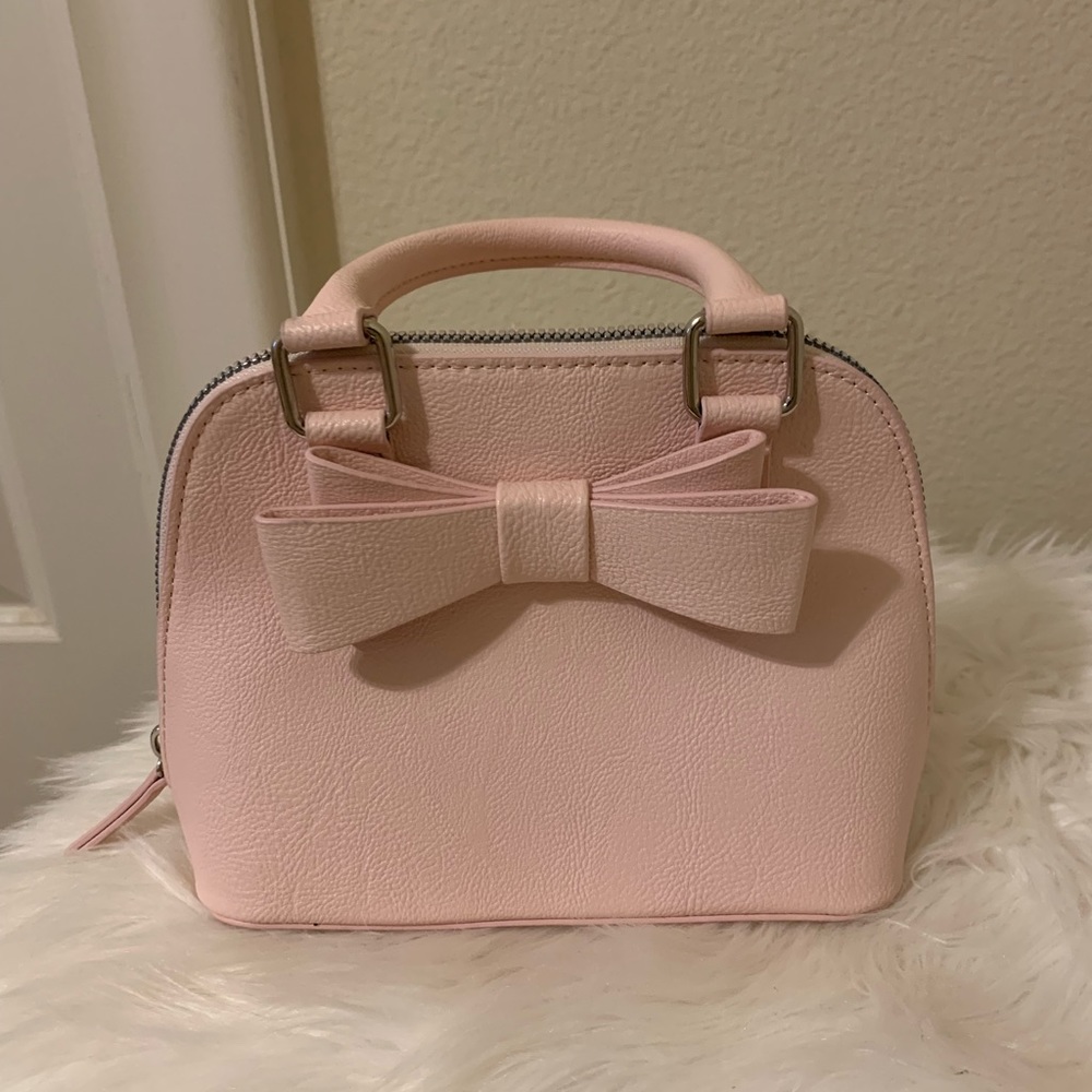 Betsey Johnson Mini Pink Crossbody Purse
